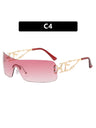 Frameless Cutout Sunglasses