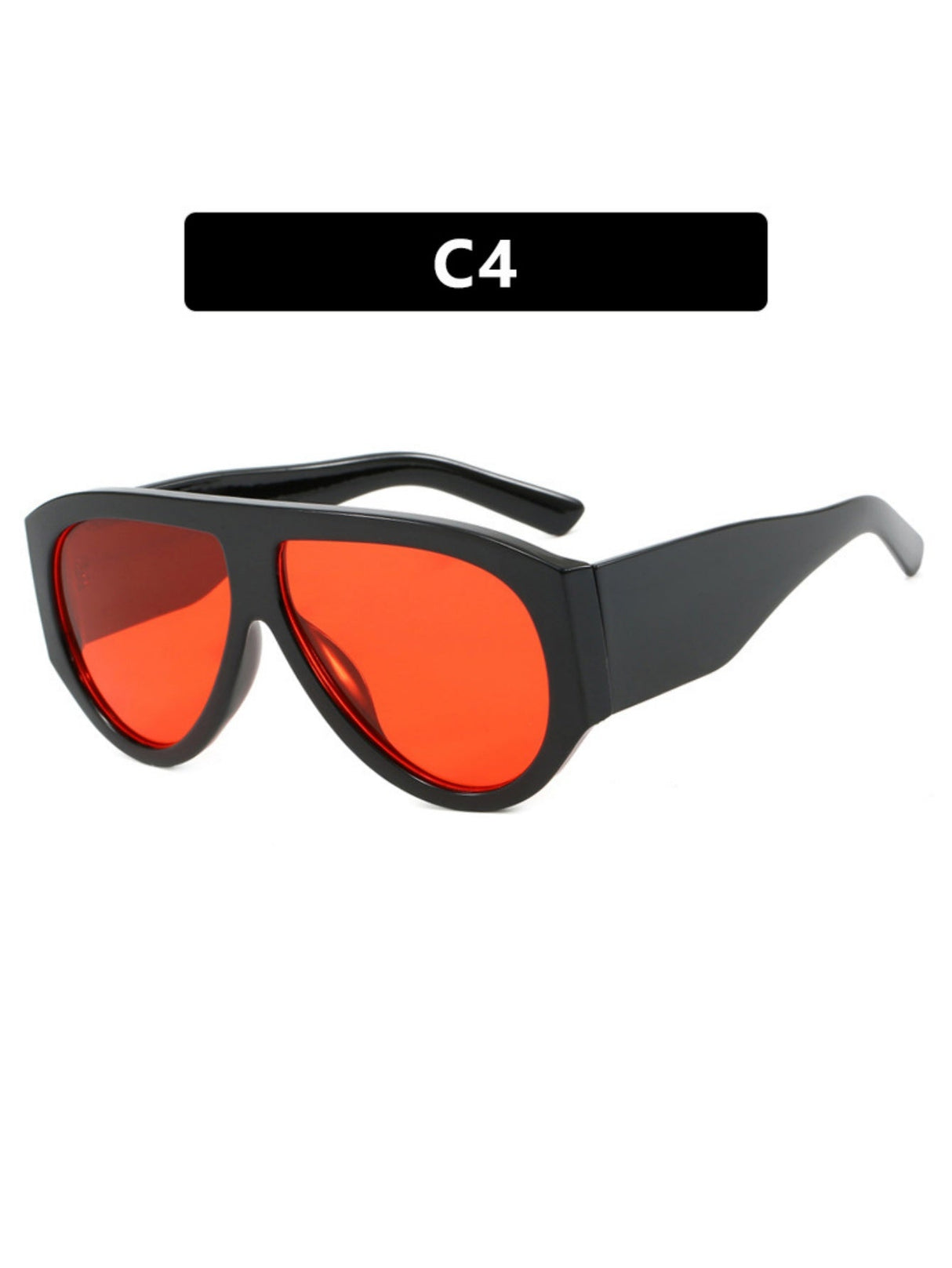 Large-framed Leopard-print Aviary-shaped Sunglasses