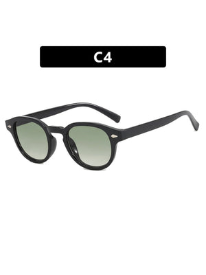 Riveted Arrow Small Frame Oval Sunglasses