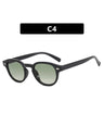 Riveted Arrow Small Frame Oval Sunglasses