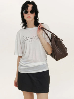 Creative Asymmetrical Print Top