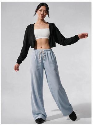 Striped Casual Wide-Leg Pants