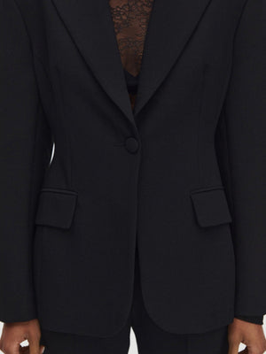 Black Waist-cinching Blazers