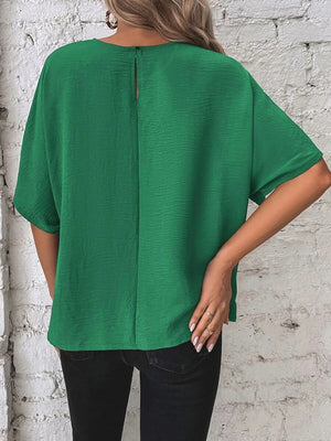 Batwing Sleeve Loose Casual Short-sleeved T-shirt