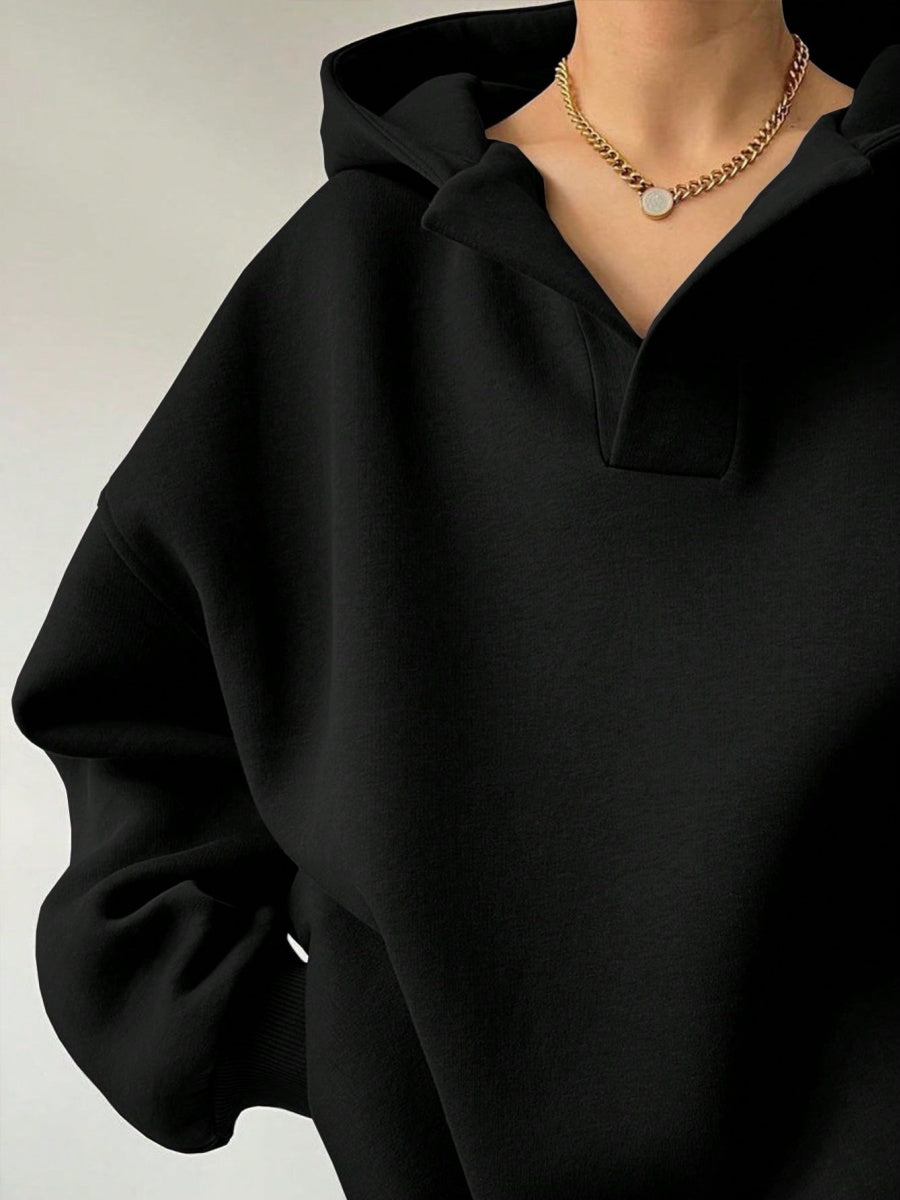 Liber Autumn Women's Hooded Solid Color Sweatshirts&Hoodies