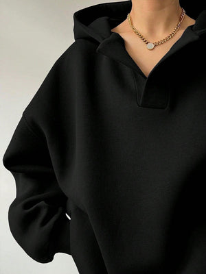 Liber Autumn Women's Hooded Solid Color Sweatshirts&Hoodies