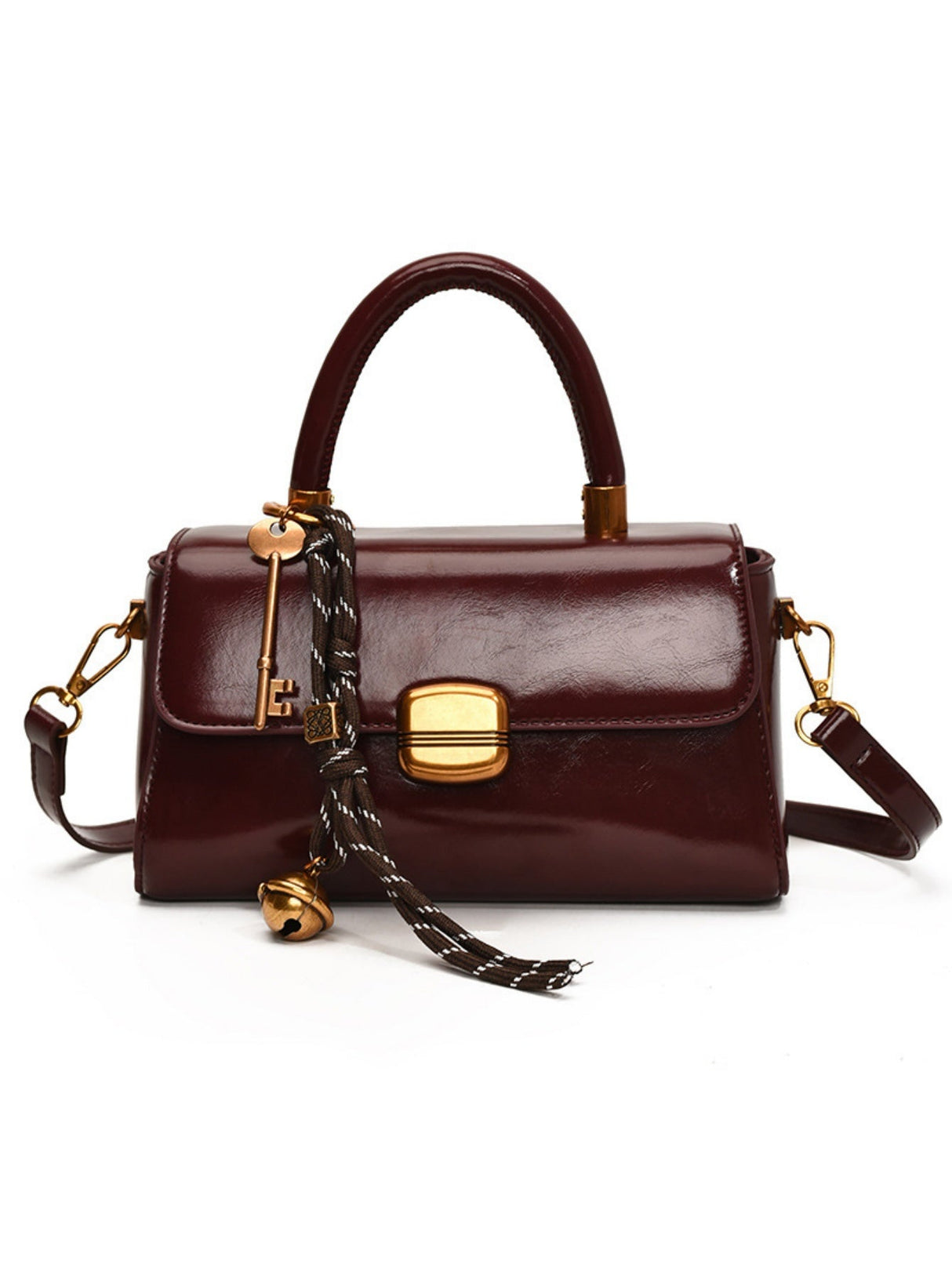 Retro-style Buckle Versatile Handbag