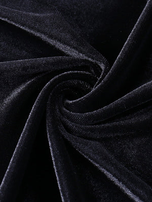 Halloween Slit Black Lace Stitching Maxi Dresses