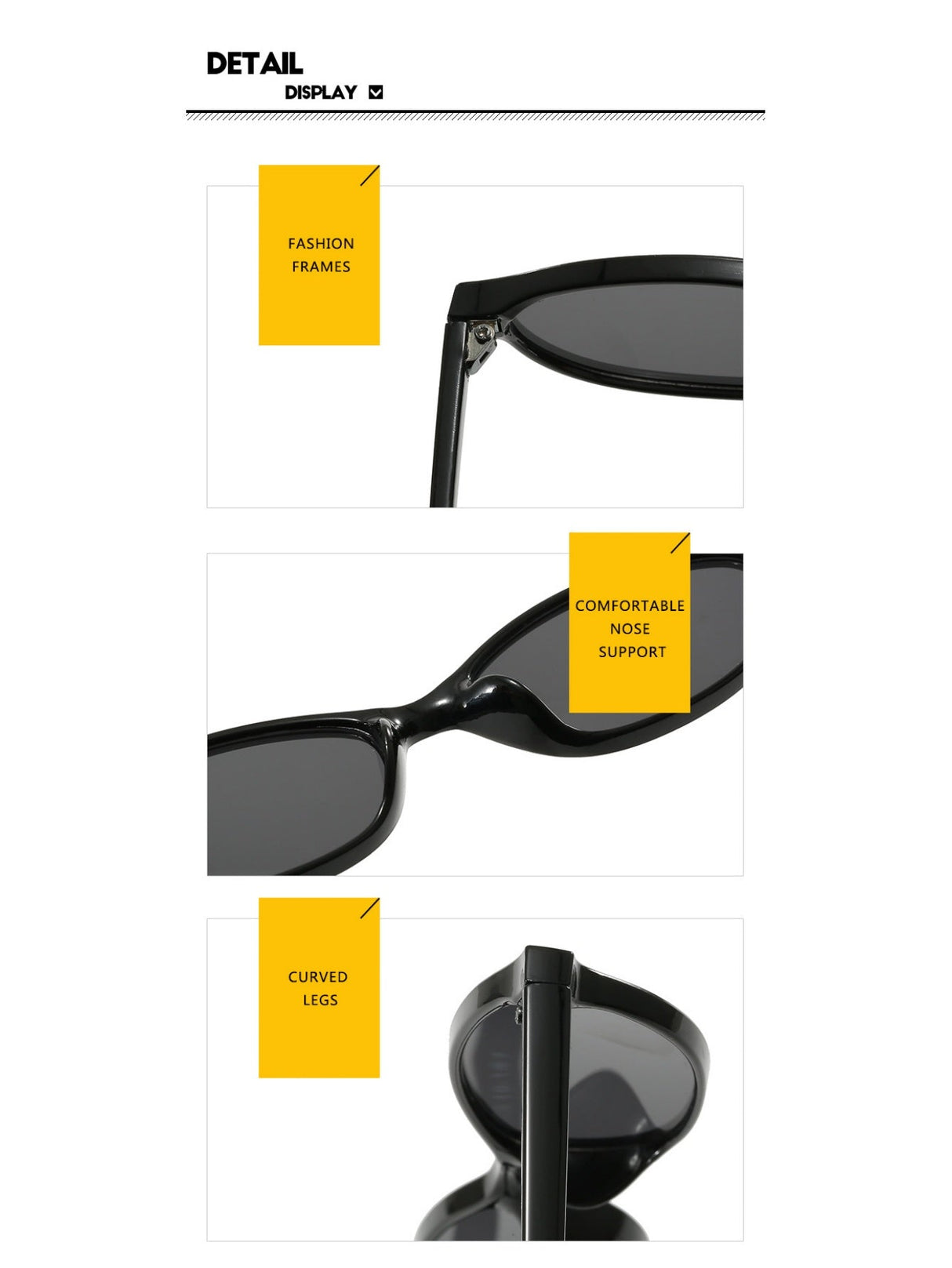 Oval-shaped Small-framed Sunglasses