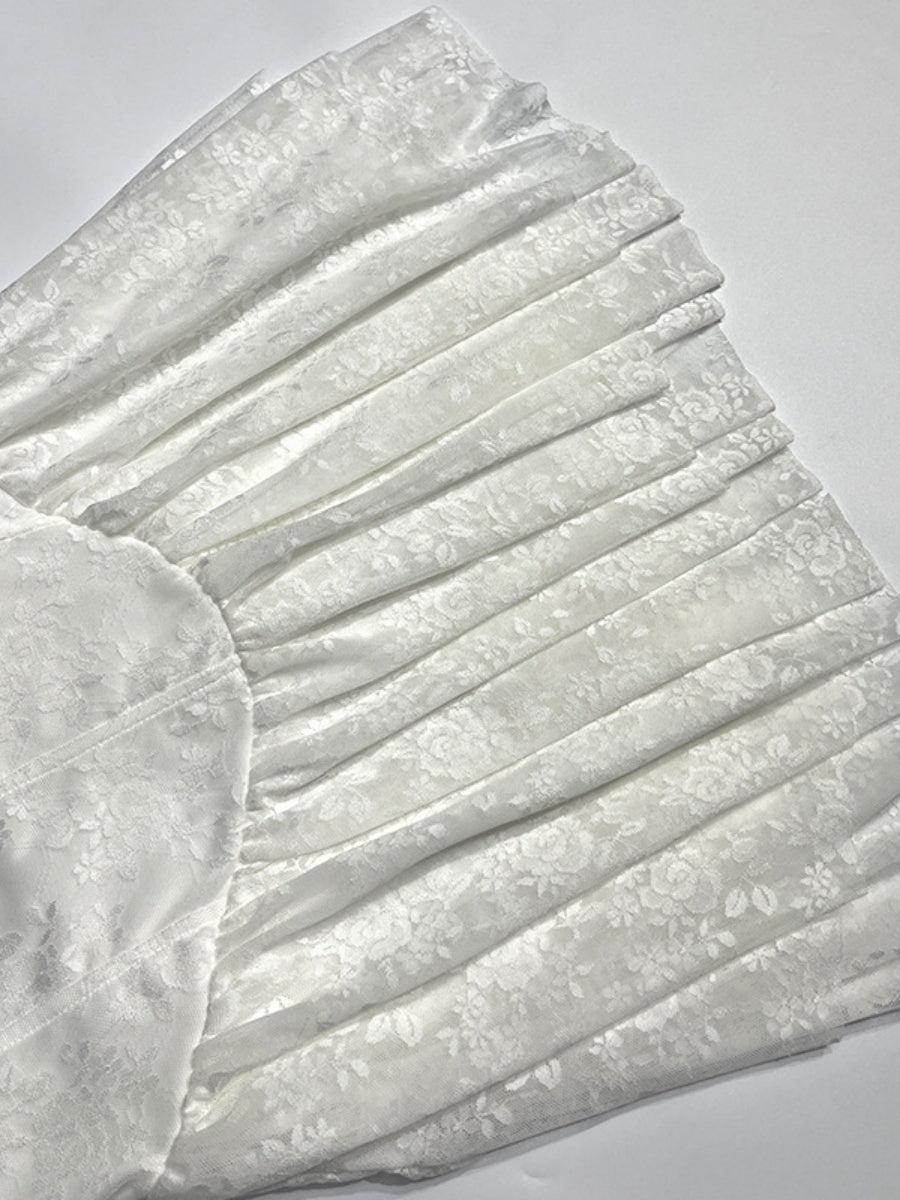 Lace Ruffle Sexy Mini&Short Dresses