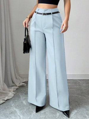 High Waist Loose Straight Pants