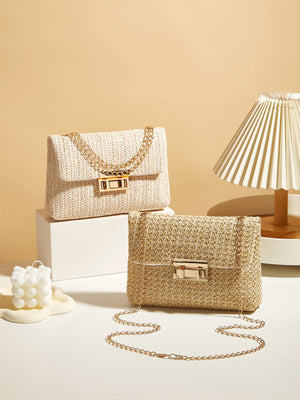 Vacation Straw Crossbody Bag