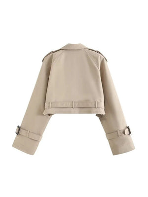 Liber Autumn Women's Buttons Trench Coats