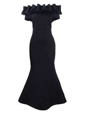 Off Shoulder Sexy Fishtail Formal Dress Maxi Dresses