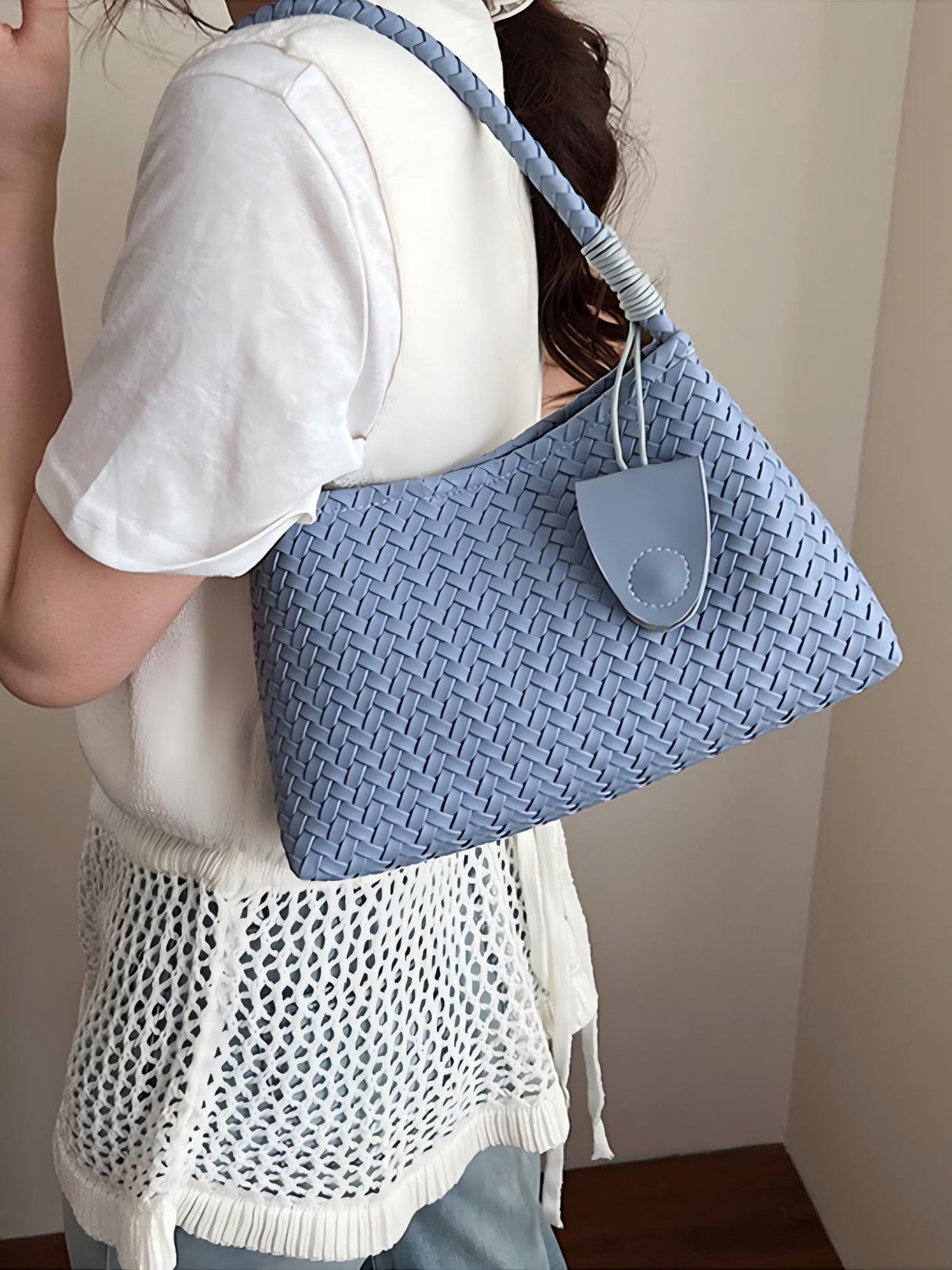 Woven Embossed Handbag
