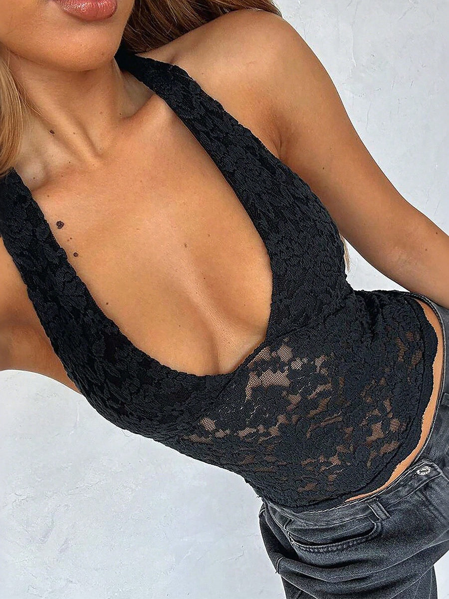 Lace Halter Top