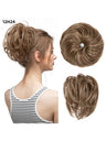 Fluffy Long Beard Curly Hair Updo Wig