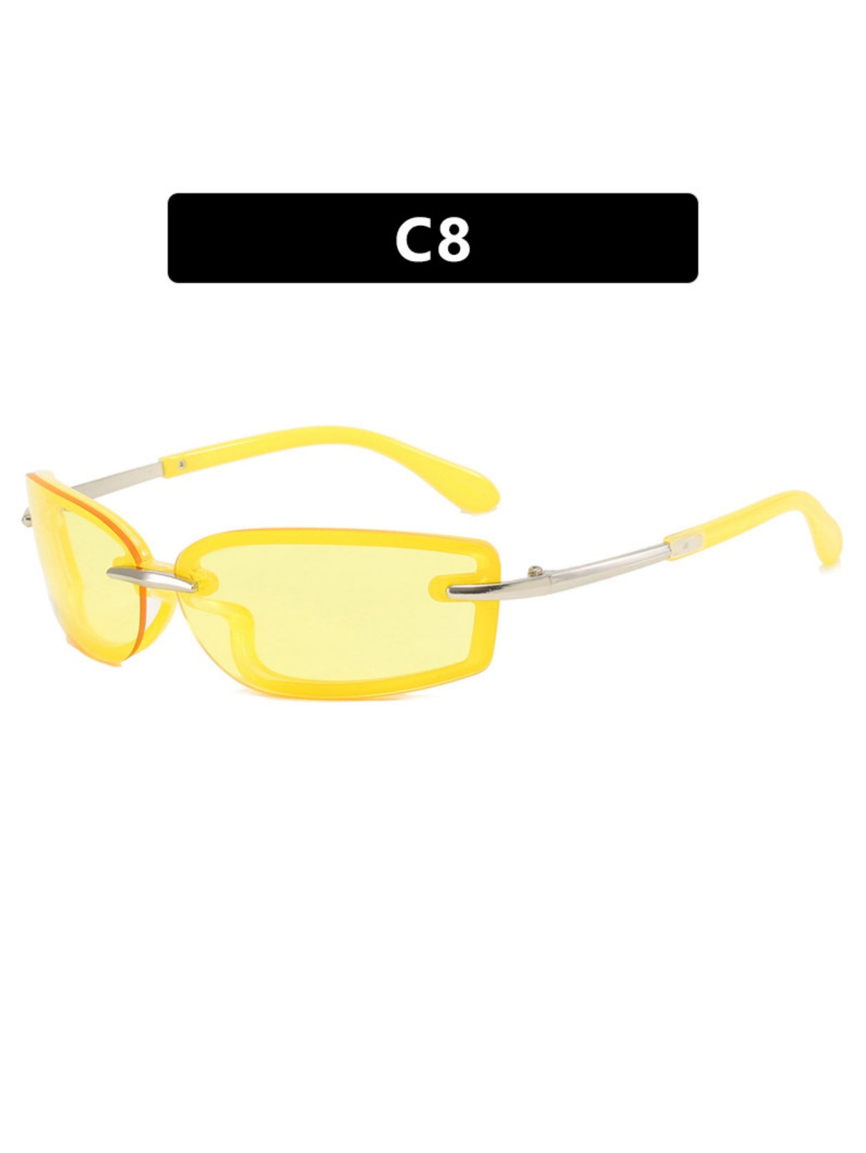 Frameless Square Sunglasses