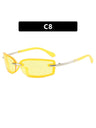 Frameless Square Sunglasses