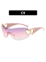 Heart-shaped Frameless Fashion Glasses