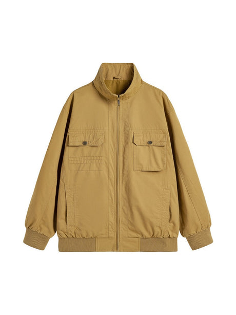 Thin Stand Collar Personality Outdoor All-match Work Jacket