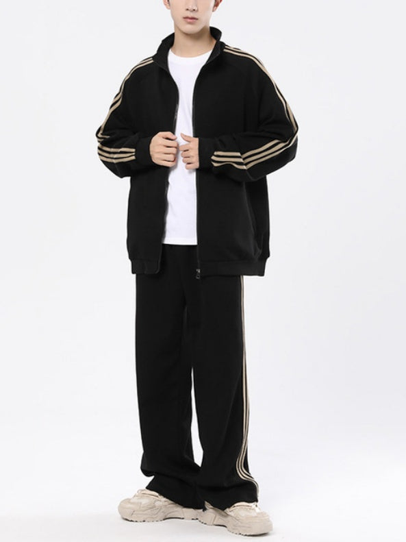 Vertical Stripes Loose-fit 2-piece Sets