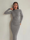 Liber Winter Women's Solid Color Solid Color Maxi Dresses