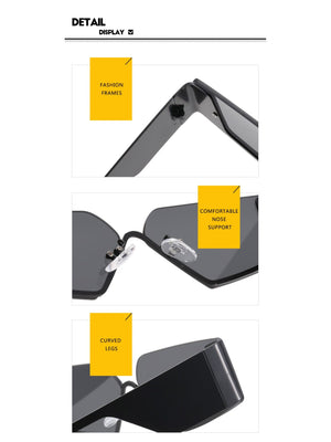 Lunettes de soleil futuristes sans monture