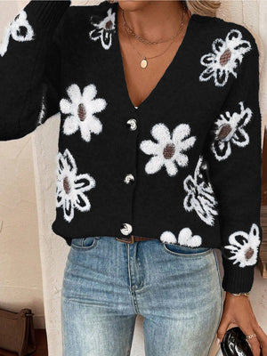 Flower pattern Cardigans