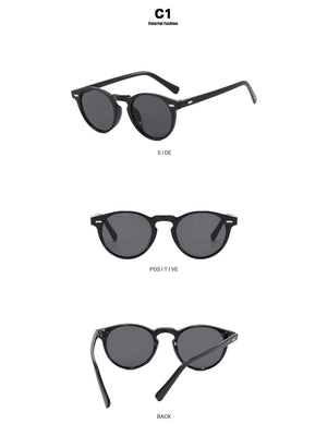 Lunettes de soleil rondes au style rétro minimaliste