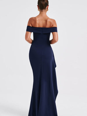 Liber Summer Women's Backless Solid Color Maxi Dresses