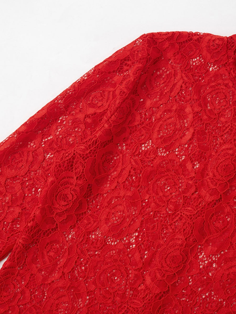 Women's Lace Long sleeve Maxi Dresses
