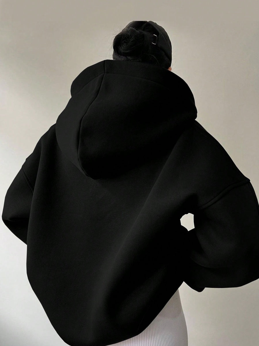 Liber Autumn Women's Hooded Solid Color Sweatshirts&Hoodies