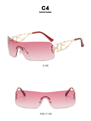 Frameless Cutout Sunglasses