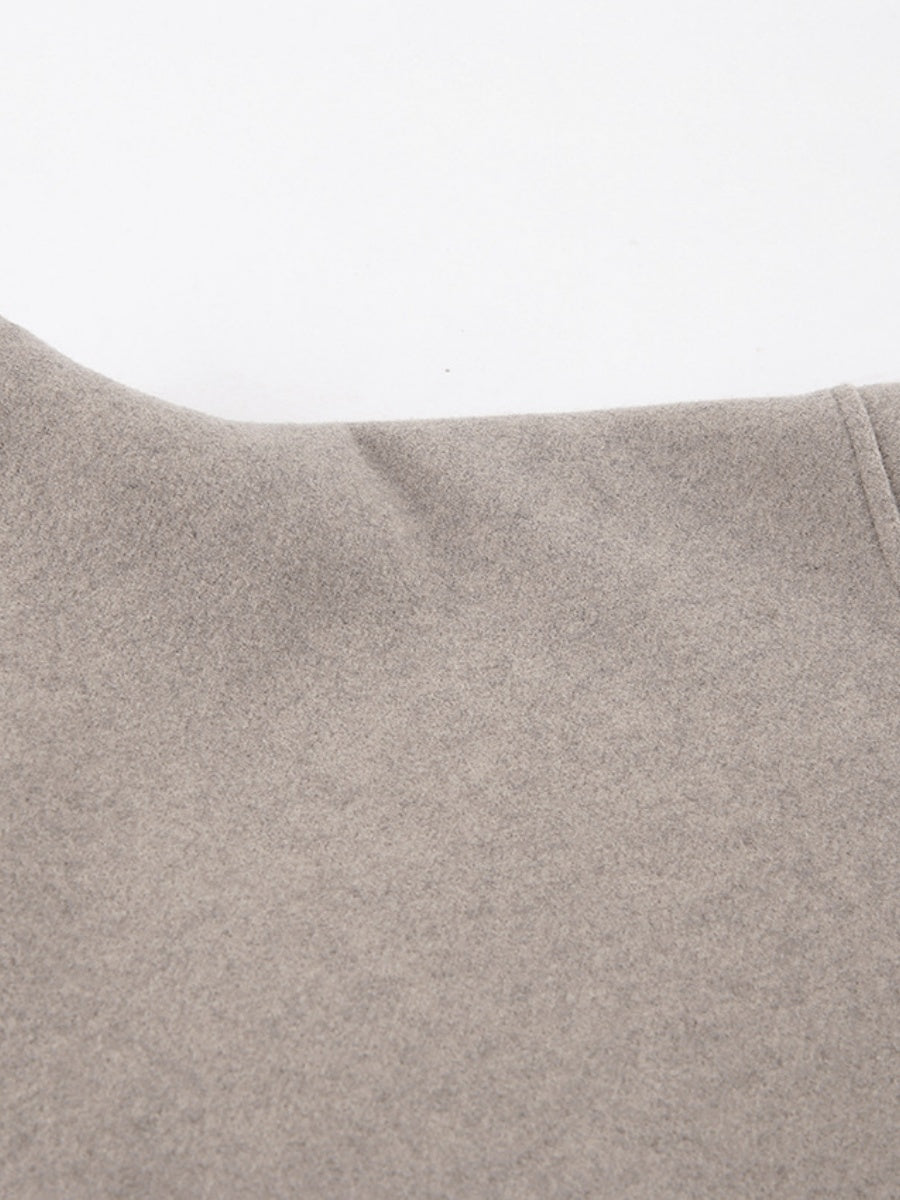 Double-Breasted Short Pea Coat