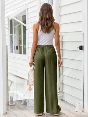Blended Bandage Loose-fit Pocket Pants