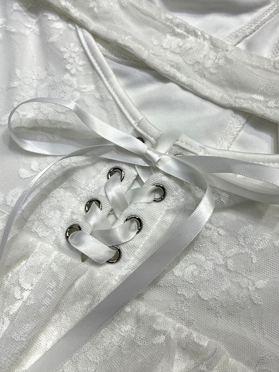 Lace Ruffle Sexy Mini&Short Dresses