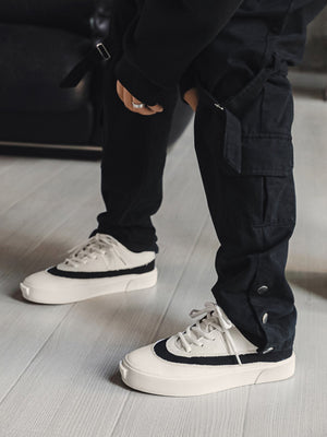 Suede Color-blocked Sneakers