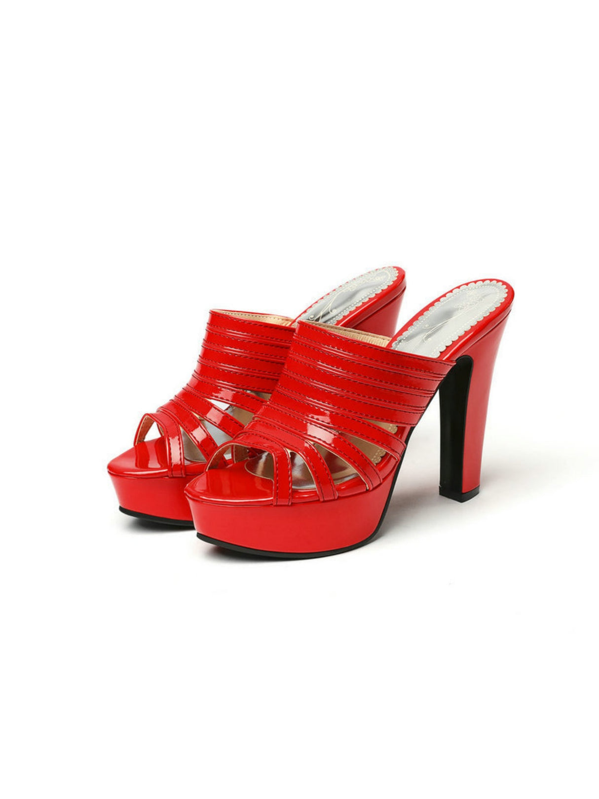 Strappy Platform High-heeled Sandals