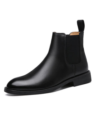Classic Chelsea Boots Made Of Second-layer Cowhide.