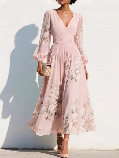 Vacation Formal Dress Printed Maxi Dresses