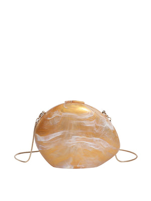 Mirrored Acrylic Evening Fashion Shoulder/Crossbody Bag