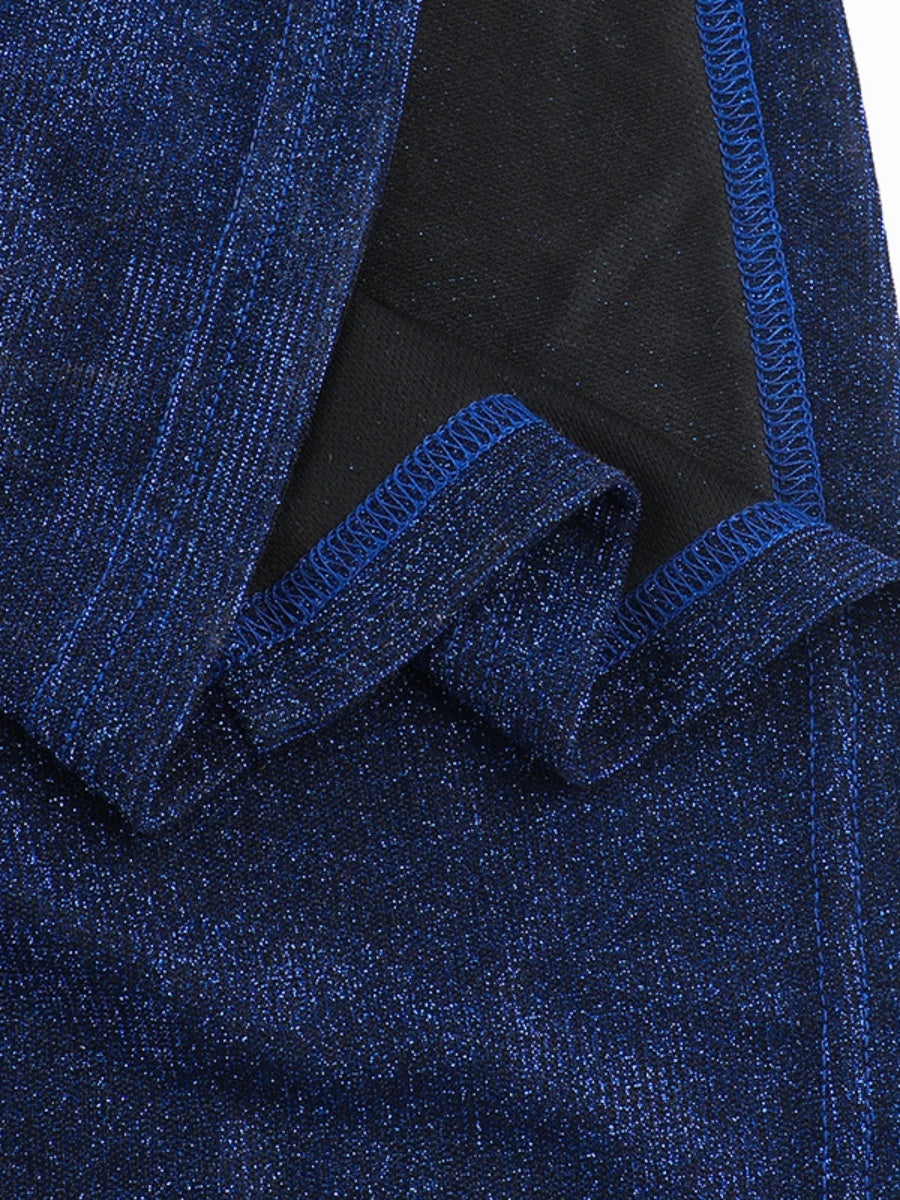 Neckholder-Maxikleider mit V-Ausschnitt, Schlitz und elegantem Design für Partys