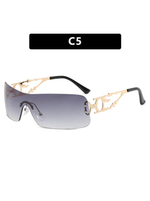 Frameless Cutout Sunglasses