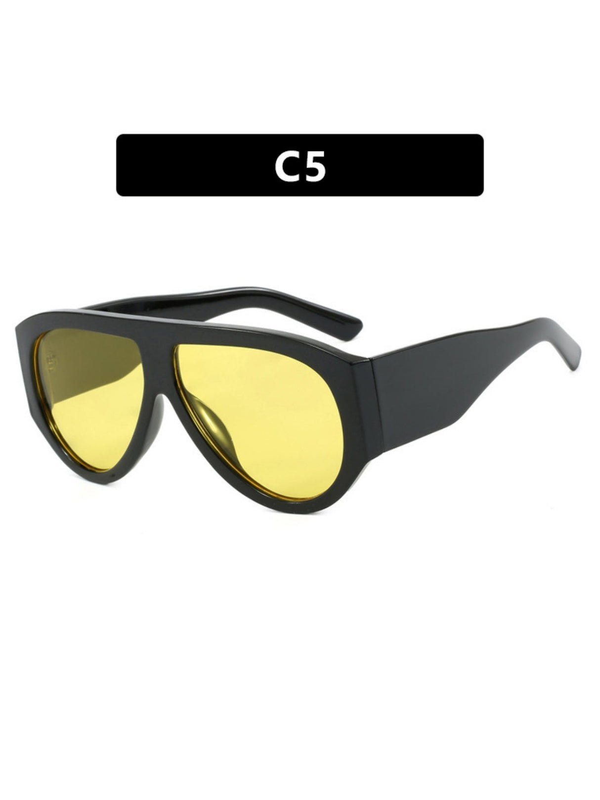 Large-framed Leopard-print Aviary-shaped Sunglasses