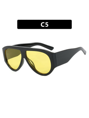 Large-framed Leopard-print Aviary-shaped Sunglasses