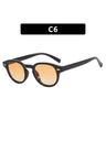 Riveted Arrow Small Frame Oval Sunglasses