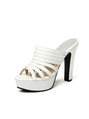 Strappy Platform High-heeled Sandals