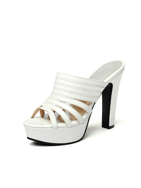 Strappy Platform High-heeled Sandals