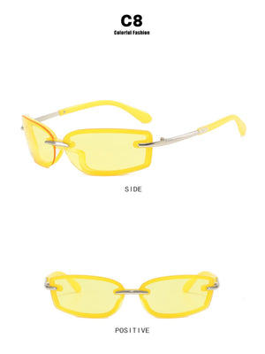 Frameless Square Sunglasses
